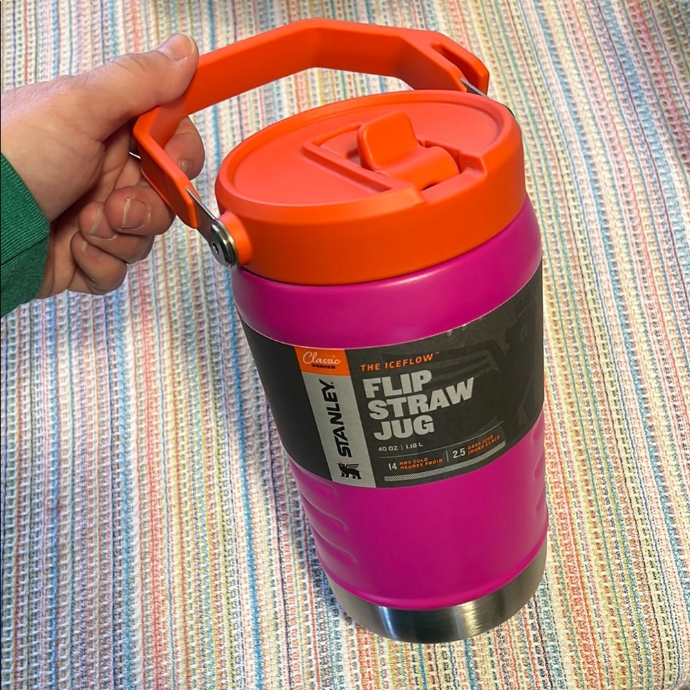 Stanley Flip Straw Jug - Pink and Orange